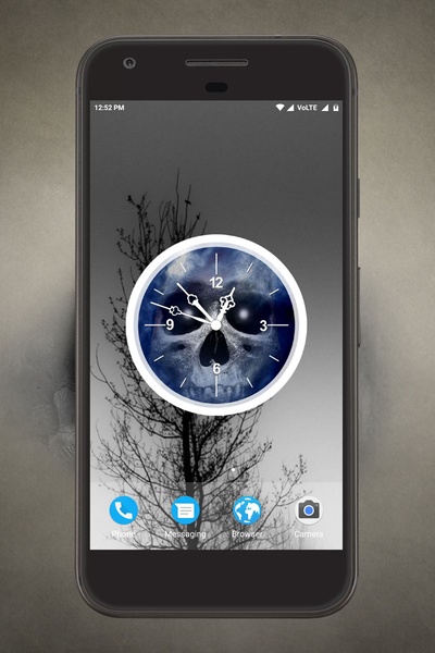 Skull Clock Live Wallpaper - Preview 5