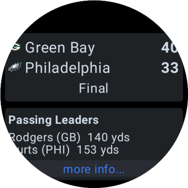 NFL Scores - Preview 3