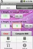 IMC Calculatrice Lite screenshot 1