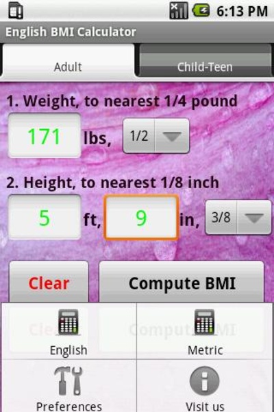 BMI Calculator Lite - Preview 1