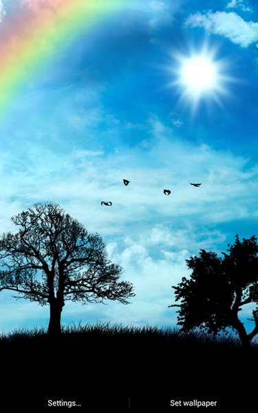 Blue Sky Live Wallpaper - Free - Preview 1