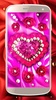 Diamond live wallpaper – glitter rose hearts screenshot 2
