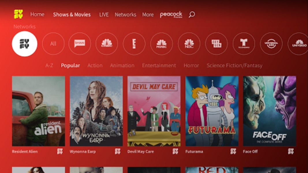 SYFY (Android TV) - Preview 2