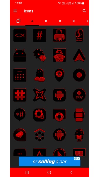 Black and Red Icon Pack Free - Preview 4