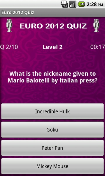 Euro 2012 Quiz - Preview 3