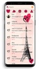 SMS Theme Love Paris - pink screenshot 7