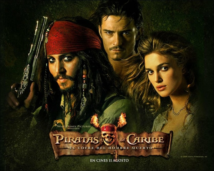 Piratas caribe poster