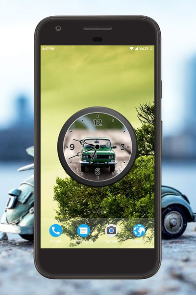Vintage Car Clock Live Wallpaper - Preview 4