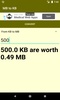 MB to KB converter screenshot 2