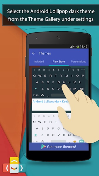 ai.type Lollipop dark Keyboard - Preview 2