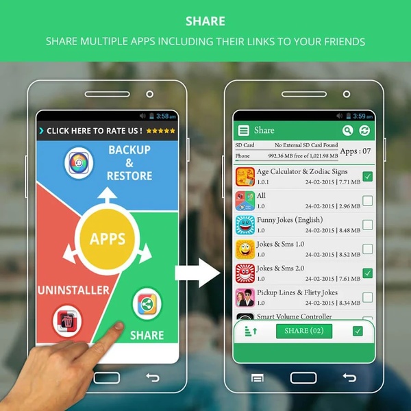 Apps Backup, Restore, Share & Uninstaller - Preview 1
