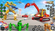 Excavator Robot Car Game-Dino screenshot 6