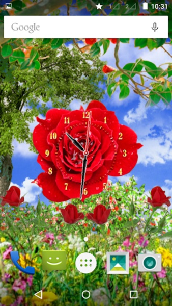 Rose Flower Clock - Preview 3