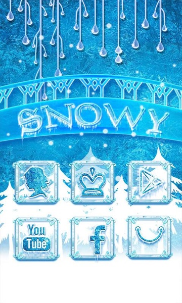 Snowy GOLauncher EX Theme - Preview 6