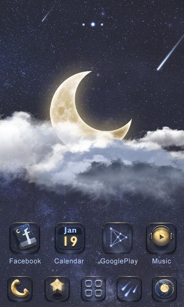 Moon GOLauncher EX Theme - Preview 4