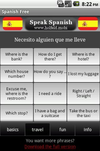 Speak Spanish Free - Preview 1