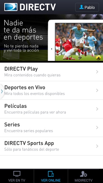 Directv app android online tv