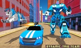 Tiger Robot Police Car Games screenshot 11