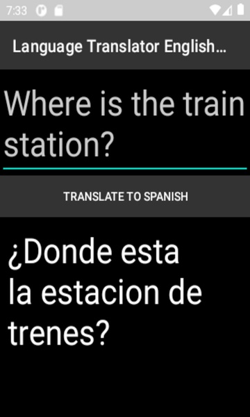 Language Translator English to Spanish - Preview 2