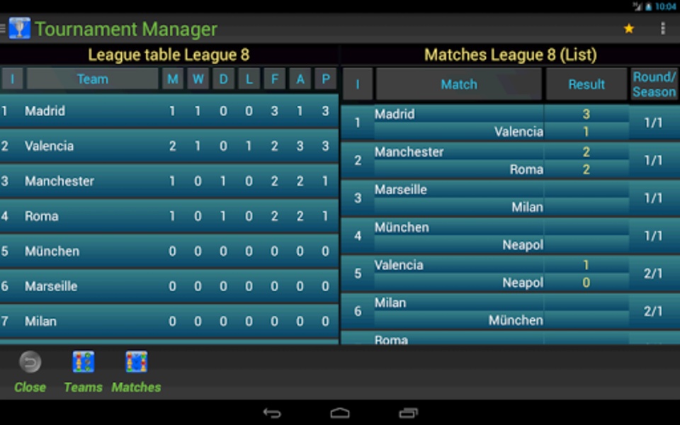 Tournament Manager - Preview 1