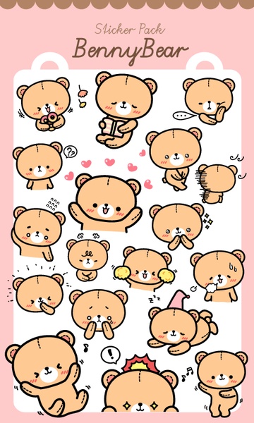 Bennybear Sticker - Preview 3