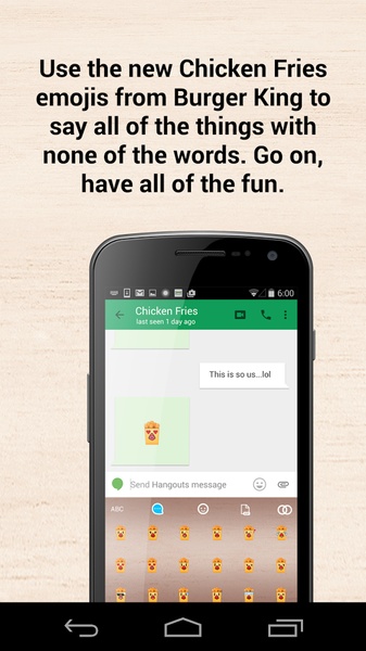Chicken Fries Keyboard - Preview 3