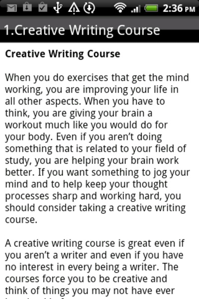 Creative Writing - Preview 4