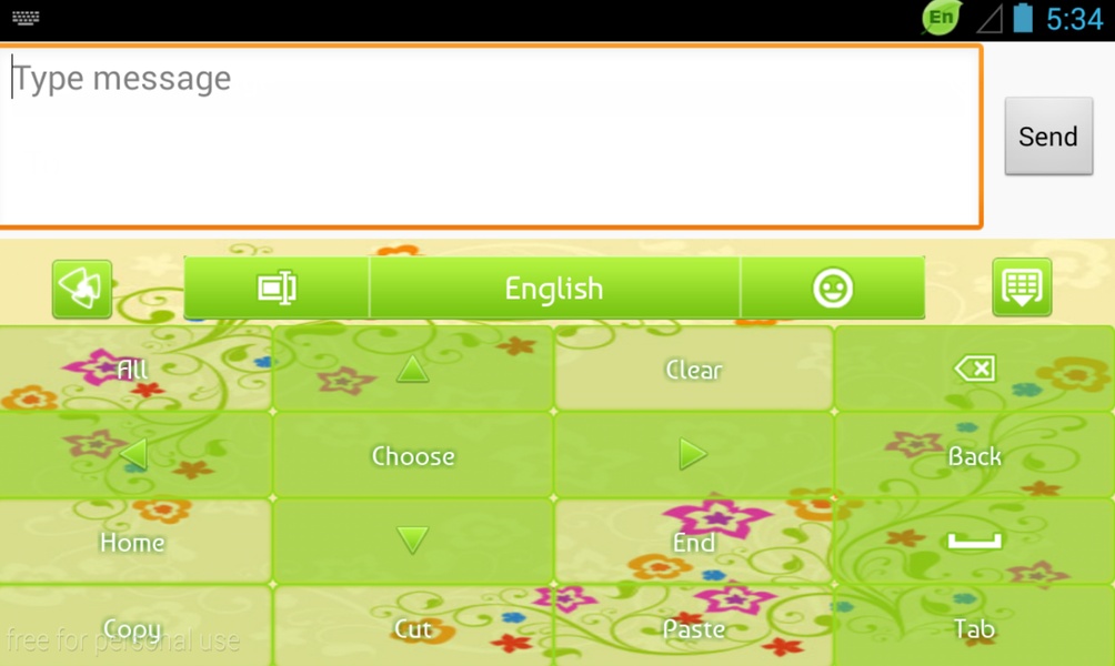 GO Keyboard Green Power Theme - Preview 3