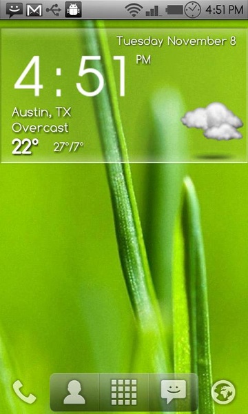 Digital clock & world weather widget theme pack 1 - Preview 2