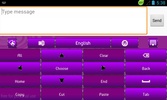 GO Keyboard Purple Light Theme screenshot 3