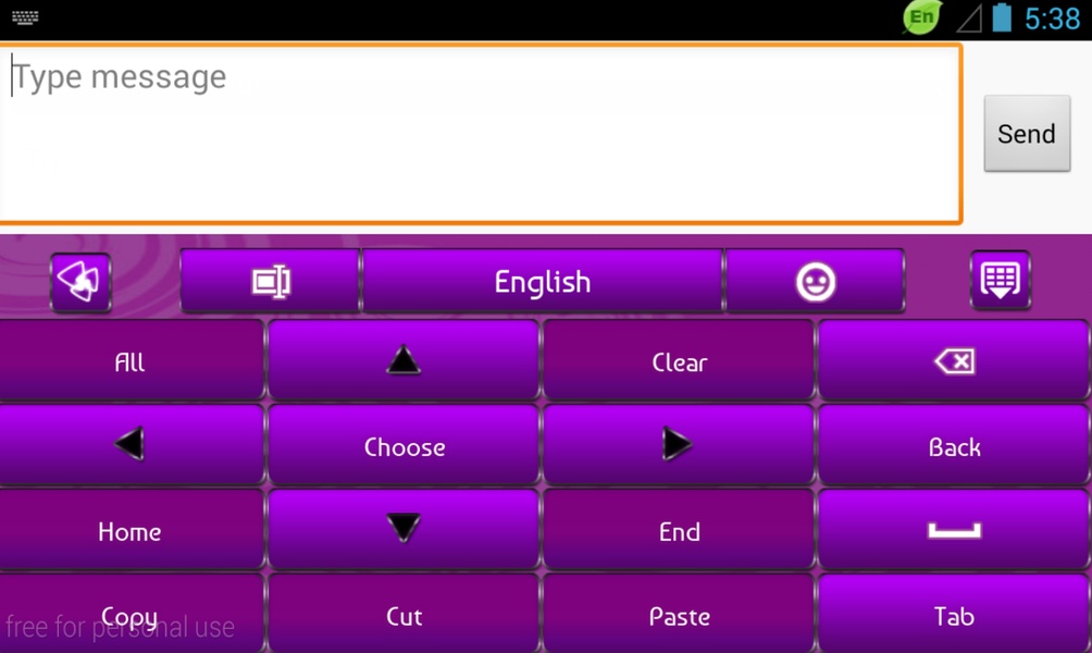 GO Keyboard Purple Light Theme - Preview 3
