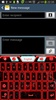 GO Keyboard Red Glow Theme screenshot 1