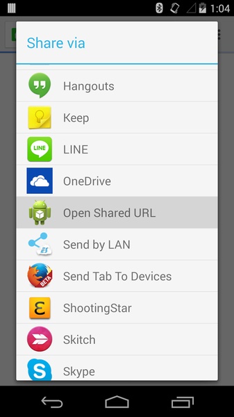 Open Shared URL - Preview 2