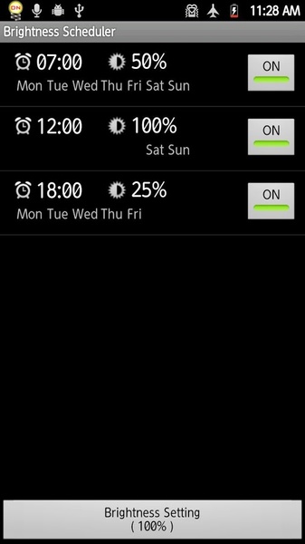 Brightness Scheduler - Preview 3