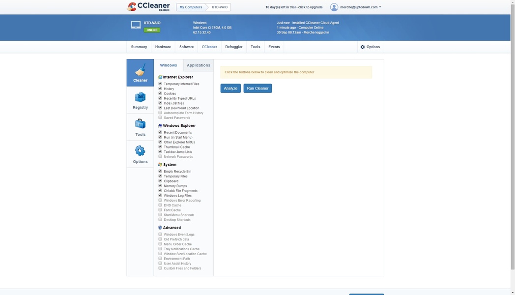 CCleaner Cloud — первое знакомство | Расширенная управляемость системы и оптимизация в облаке
