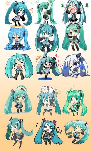 Miku Clock 2x4 - Preview 2