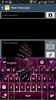 GO Keyboard Pink Black Theme screenshot 8