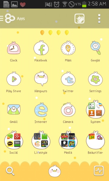 Yellow Chick Go Launcher EX - Preview 3