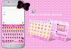 Emoji Keyboard Bow Pink Black screenshot 6