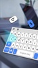 Blue White Chat Keyboard Theme screenshot 5