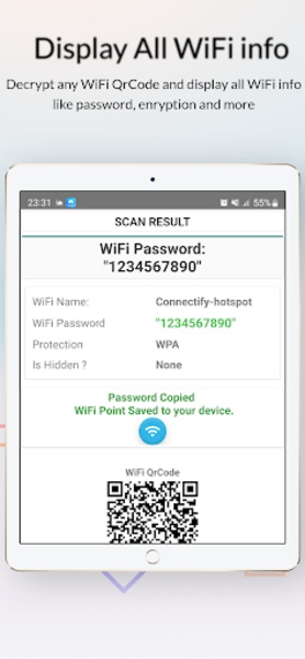 Wifi QR Code Scanner Password for Android - Download