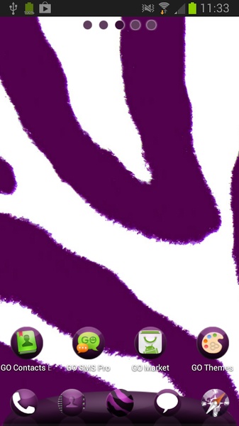 GO Launcher EX Violet Zebra - Preview 1