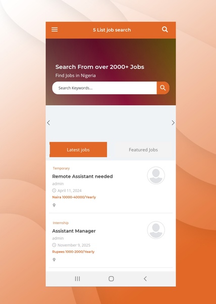 5 List job search - Preview 3
