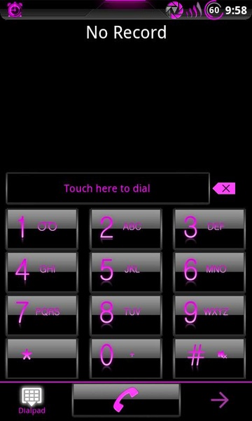 GoContacts Adea Pink Theme - Preview 2