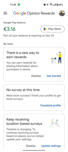 Google Opinion Rewards - Preview 1