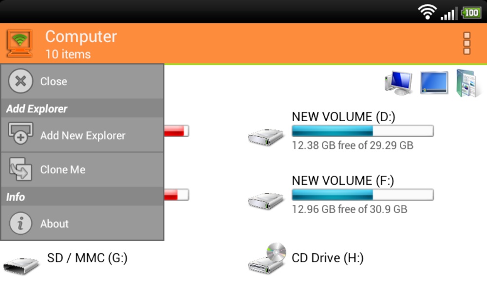 Wifi PC File Explorer - Preview 6