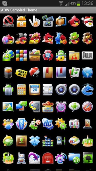ADW Samoled Theme - Preview 1