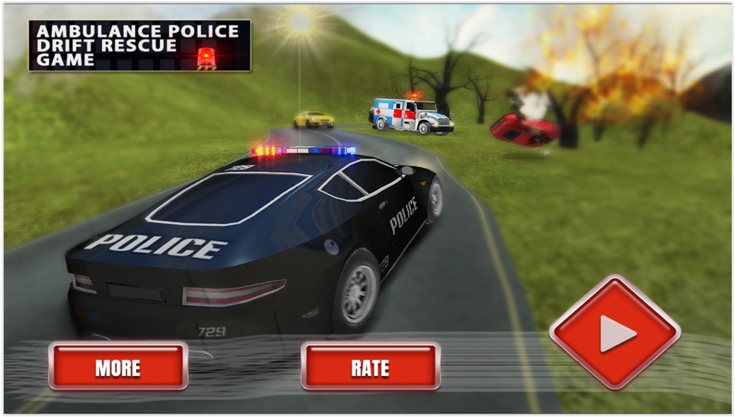 Ambulance Rescue Missions Police Car Driving Games - Preview 1