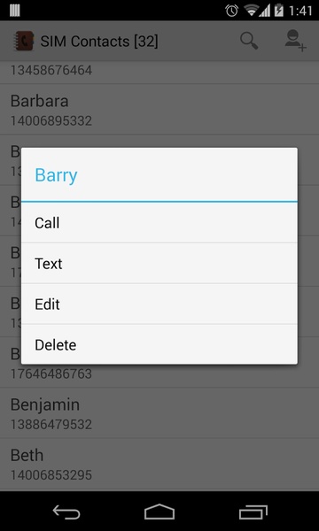 SIM Contacts Manager - Preview 4