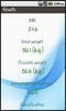 Calculate ideal weight (BMI) screenshot 2